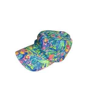 Lilly Pulitzer NWT Run Around Hat Bennet Blue Surf Gypsea OS